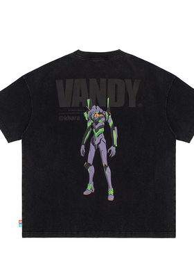 【官方正品】VandyThePink x Evangelion EVA-01黑色短袖T恤