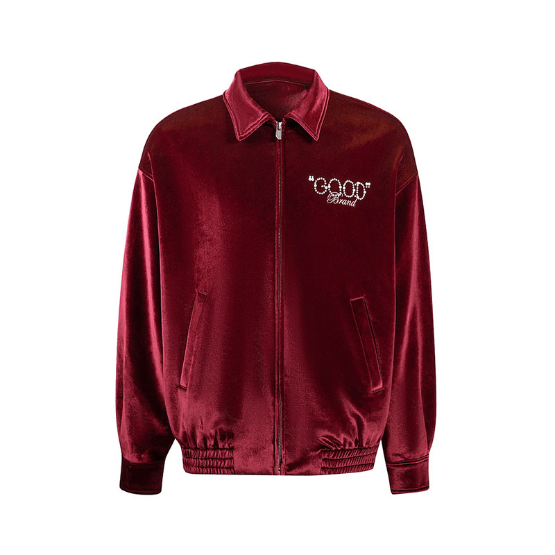 GOODBRAND珍珠丝绒夹克