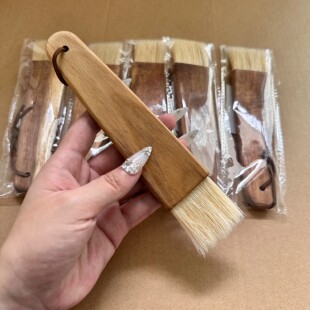 优选家厨房专用蛋液刷天然猪鬃毛刷厨房烘焙细毛刷扁刷清洁刷油刷