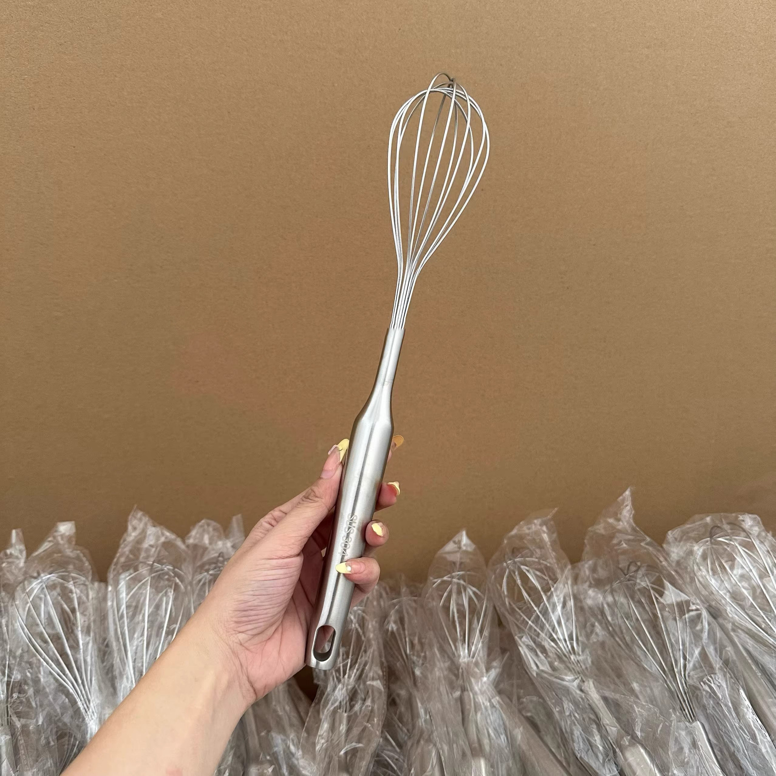 优选家厨房316L不锈钢打蛋器手动持蛋抽搅蛋器奶油打发鸡蛋棒搅拌