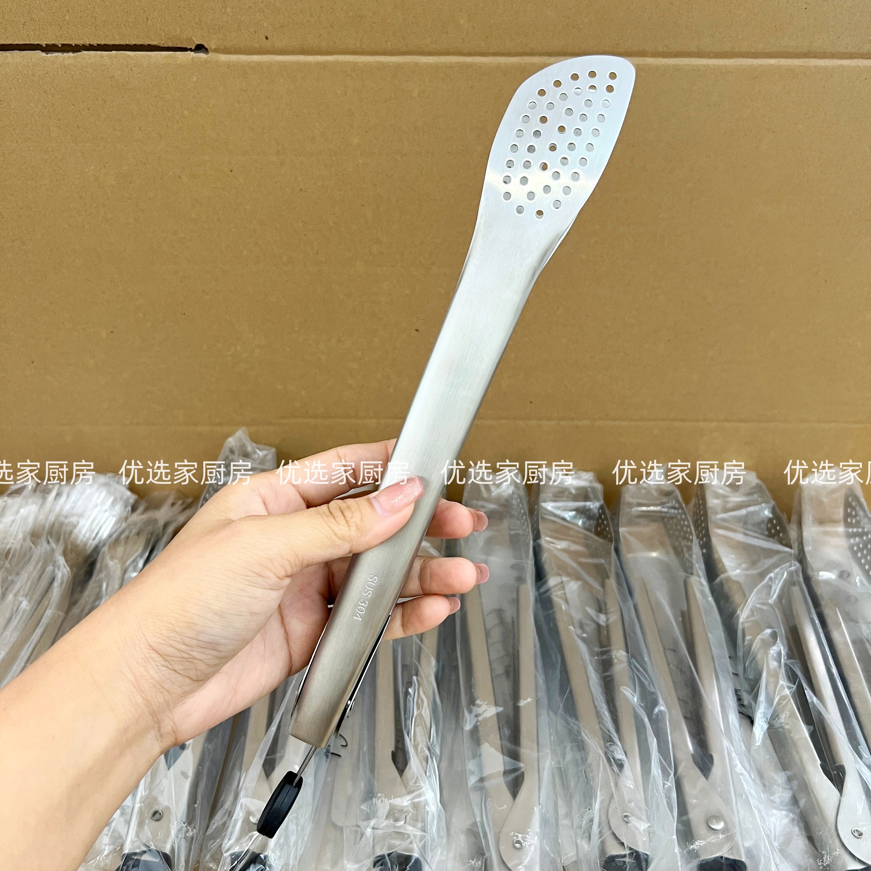 优选家厨房304不锈钢食品夹烤肉煎牛排面包夹商用麻辣烫食物&夹子,厨房/烹饪用具,烧烤夹/叉/铲/针,淘宝优惠券,粉丝福利购,淘宝优惠卷