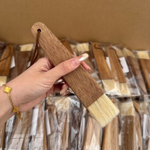 优选家厨房天然棕毛油刷木柄刷子烧烤毛刷烘焙工具家用蛋液刷咖啡