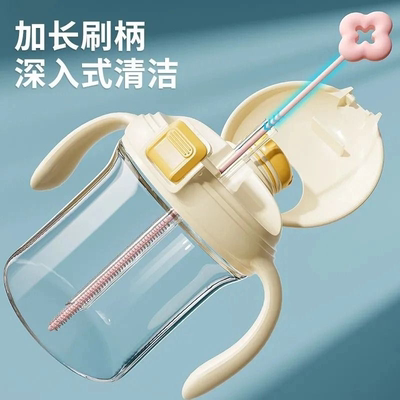 吸管刷婴儿奶瓶刷套装加粗加长水杯刷毛刷吸管清洗刷细长清洁刷子
