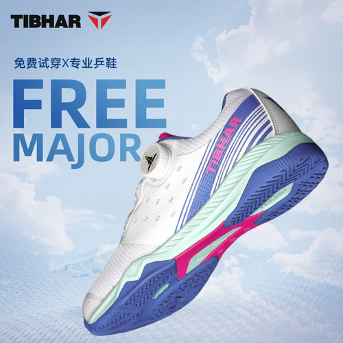 TIHBAR乒乓球鞋透气网面旋钮鞋带