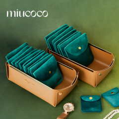 丝绒便携首饰收纳袋珠宝戒指耳钉耳环黄金项链手镯手表专用绒布袋