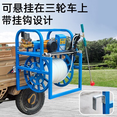 电动打药机高压农用新式48V60V72V全自动收放管U农田果园打药神器