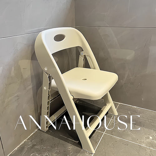 洗澡凳浴室卫生间专用老人孕妇防滑小凳子靠背淋浴凳折叠不占空间