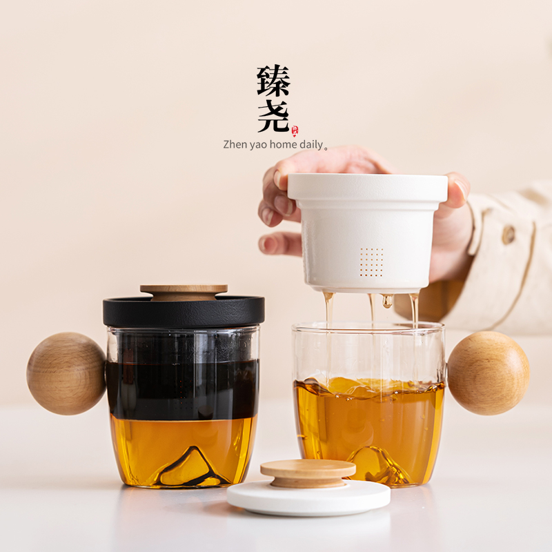 泡茶杯带盖过滤马克杯