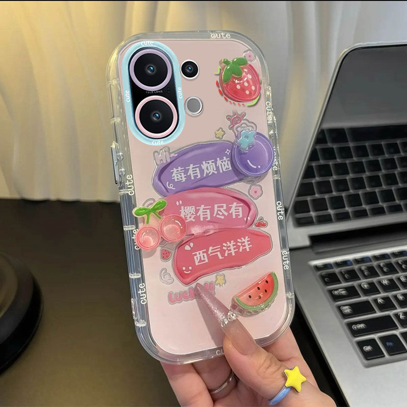 适用vivo新款创意公仔支架保护套