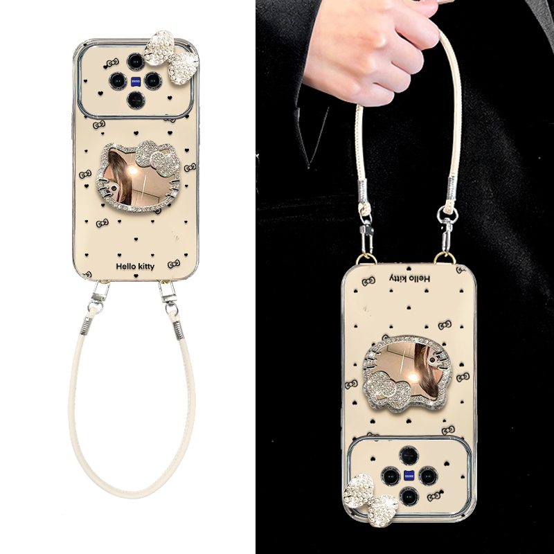 适用vivo新款高级感带挂绳保护套