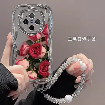 vivo新款高端电镀银全包防摔软壳