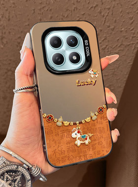 适用红米note15手机壳14Proplus百福葫芦小马13Pro+女新款12Turbo高级感11大孔防摔10保护套radmi国潮新年款