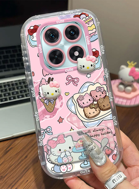 适用红米note15手机壳14ProPlus凯蒂猫13Pro+网红爆款超好看12Turbo创意公仔11镜面支架10女款radmi卡通外壳