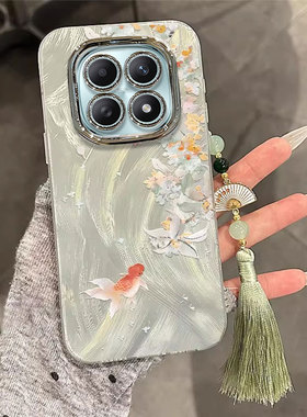 适用红米note15手机壳14ProPlus桂花锦鲤13Pro+女新款12Turbo自带镜头膜note11/10全包防摔radmi带挂绳保护套