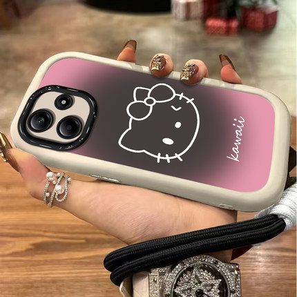 适用红米note14手机保护壳13Pro+渐层Hello12turbo高级感11TPro带挂绳10女新款radmi小米note9全包防摔8矽胶