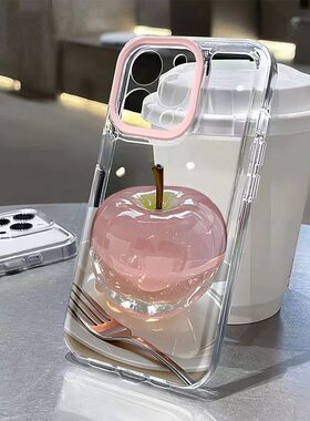 适用苹果新款高级感创意透明防摔