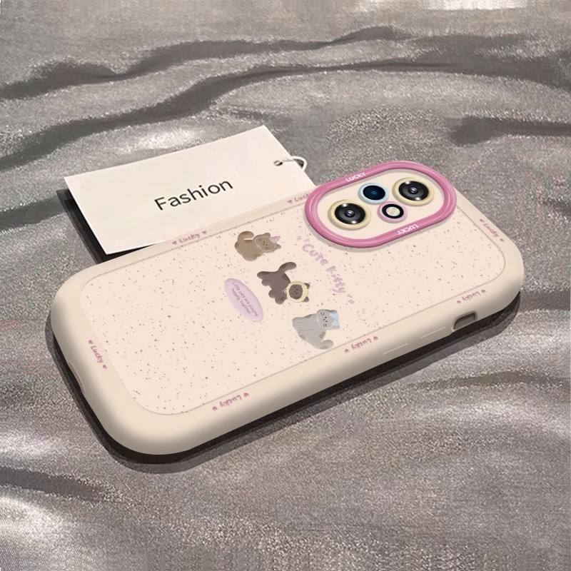 荣耀200手机壳硅胶防摔honor100情侣新款女90gt不会撞壳80SE三只小猫70pro+镜头全包60超薄50华为荣耀手机套