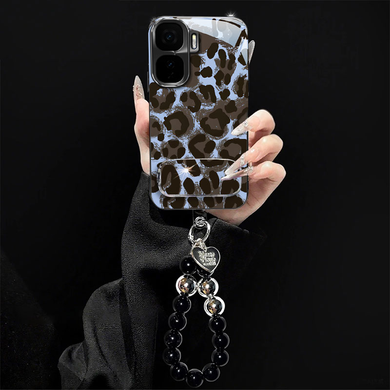 适用iQOO新款高级感带手链玻璃壳