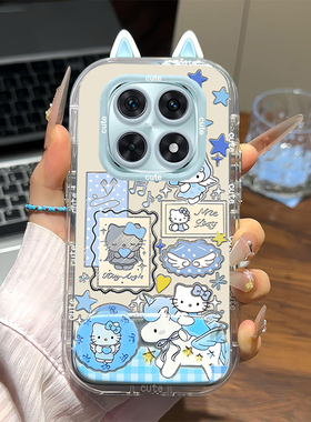 适用红米note15手机壳14ProPlus独角兽KT猫13Pro+轻奢高级12turbo新款女11/10全包防摔radmi创意公仔镜面支架