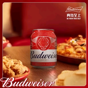 百威拉格啤酒255ml*12听/24听整箱装经典迷你小罐mini罐日期新特