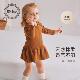 纯棉可爱长袖 Elk Zoo女童连衣裙秋装 公主裙洋气儿童衣服宝宝裙子