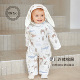 宝宝加厚长袖 Elk Zoo婴儿连体衣棉服秋冬款 哈衣新生儿外出爬服