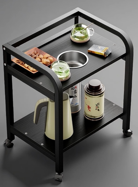 麻将机茶几茶杯架棋牌室麻将桌小边几可移动落地烟灰缸茶水架茶楼