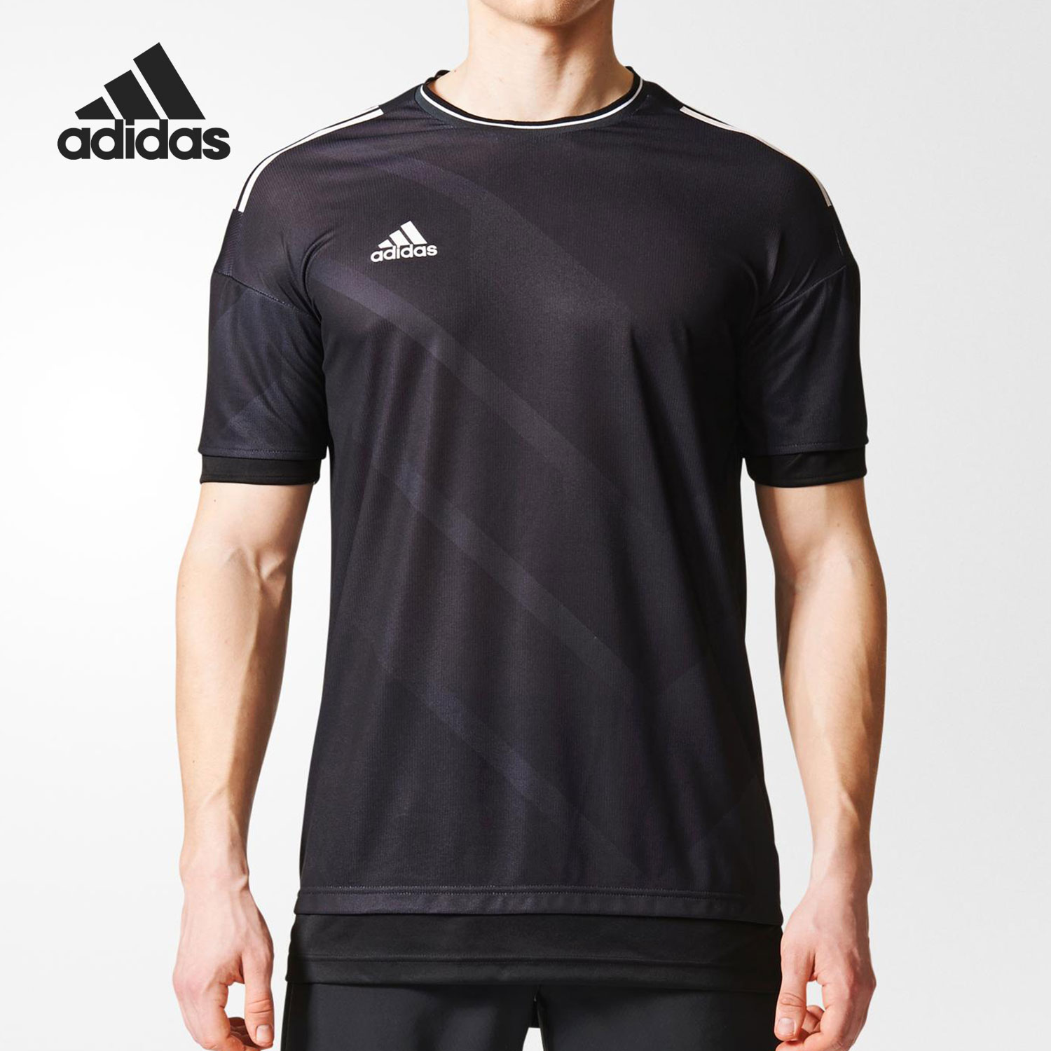 Adidas/阿迪达斯正品当季新款男子足球训练运动透气短袖BR1519