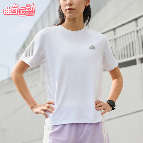 Adidas/阿迪达斯正品2026年新款女士轻便经典休闲短袖T恤JZ5115