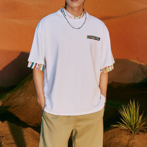 Converse/匡威正品夏季男女同款复古圆领舒适短袖T恤10024728-A02