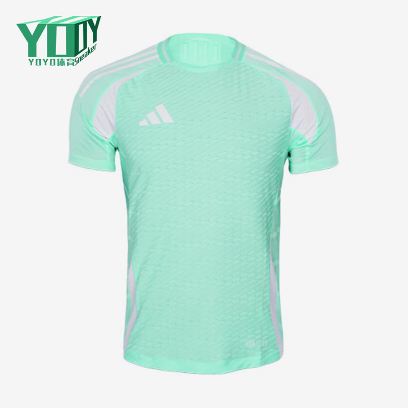 Adidas/阿迪达斯正品HEAT.RDY组队服新款经典运动足球短袖JW9912
