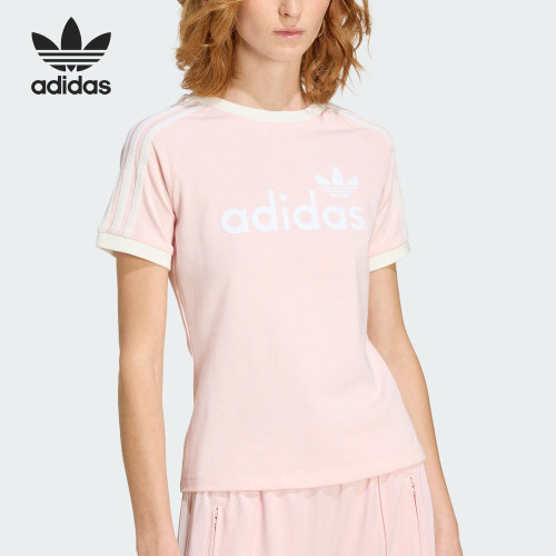 Adidas/阿迪达斯正品LINEAR CALI TEE女士修身运动T恤KS9293