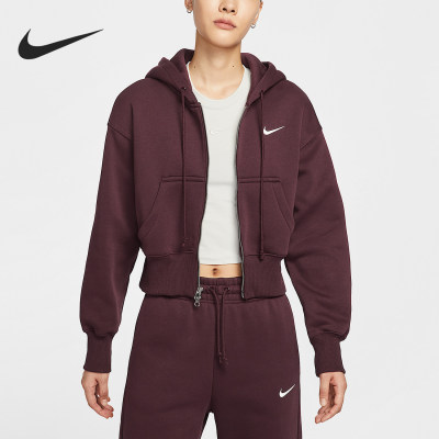 Nike/耐克正品秋冬女士加绒复古潮流休闲夹克外套HV2427-652