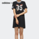 宽松镂空休闲连衣裙FN6485 Neo女士时尚 Adidas 阿迪达斯正品