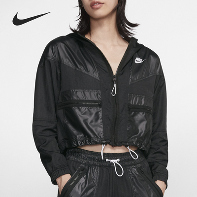 耐克新款女子休闲运动梭织夹克