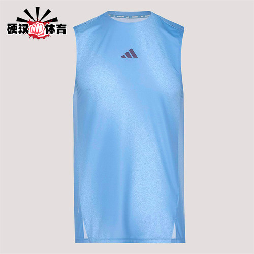 Adidas/阿迪达斯正品夏季男士透气无袖跑步训练运动背心T恤KY5047