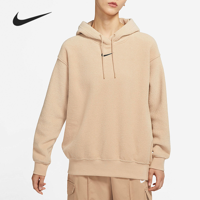 耐克女子加绒宽松运动卫衣