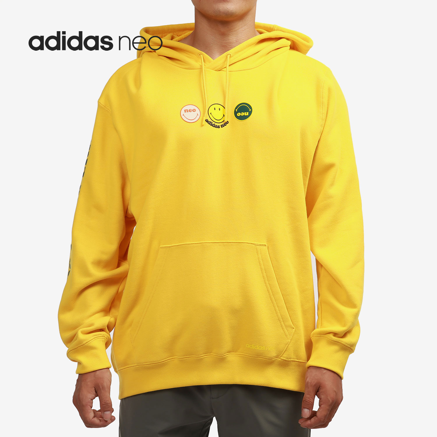 Adidas/阿迪达斯正品 NEO 新款运动休闲男子套头卫衣 HB7410