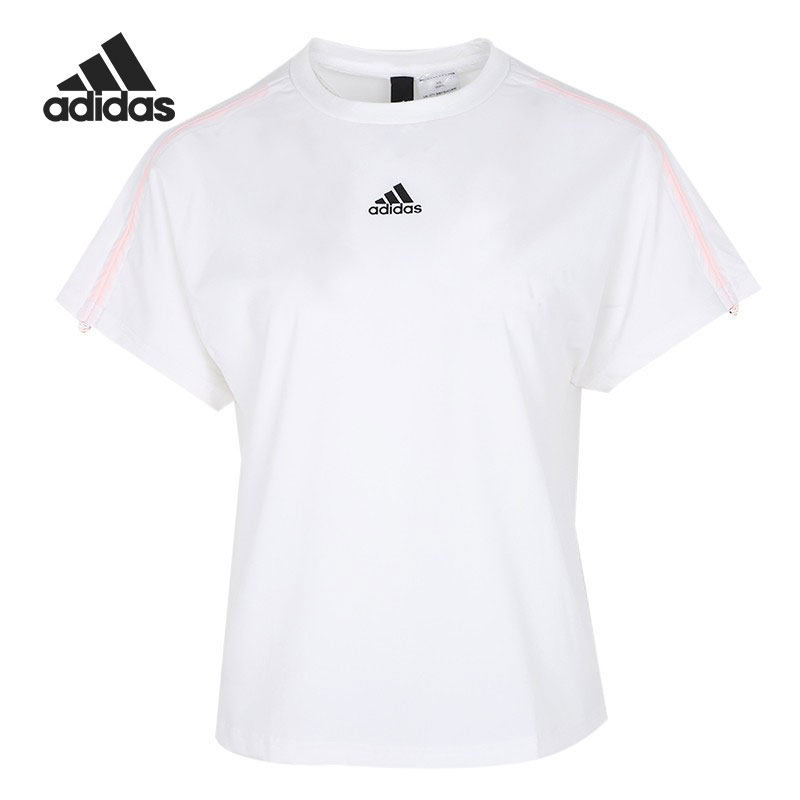 Adidas/阿迪达斯正品 当季新款半袖运动服白色宽松圆领T恤GP0590