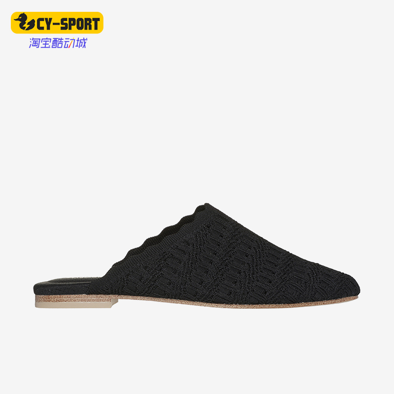 Skechers/斯凯奇正品新款女士透气一脚蹬网布休闲拖鞋