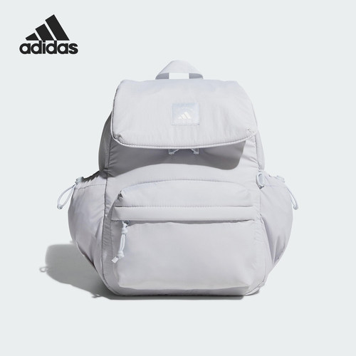 Adidas/阿迪达斯正品2025男女实用翻盖多口袋双肩包KF2489