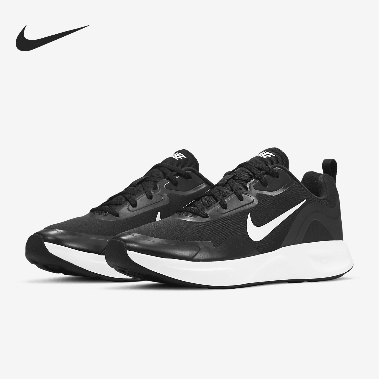 黑色网面跑步鞋Nike耐克鞋子正品轻便运动鞋男鞋减震耐磨休闲鞋潮