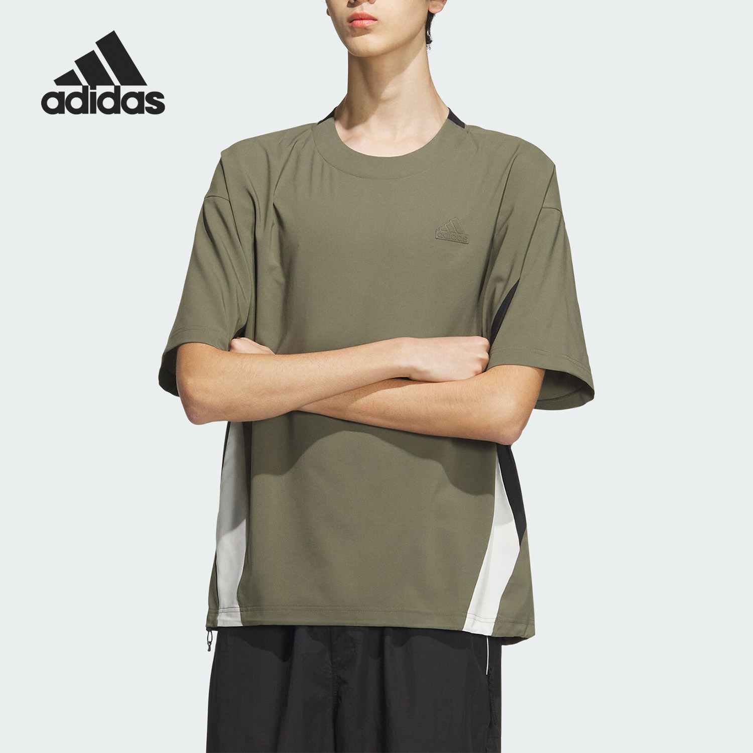 Adidas/阿迪达斯正品FUSTL SS WV TEE男士休闲短袖T恤JI9877