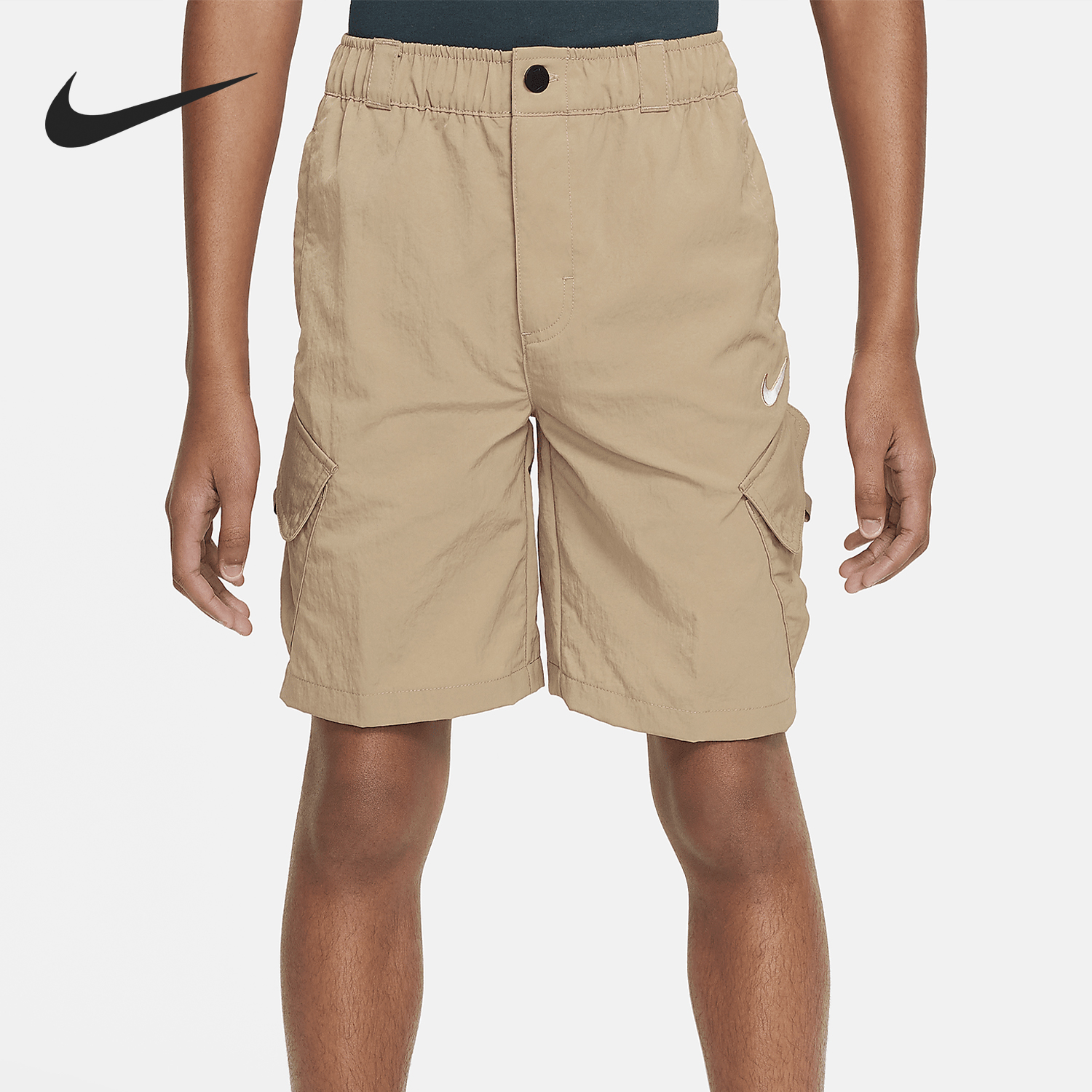 Nike/耐克大童梭织工装拉链短裤