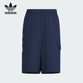 阿迪达斯正品 三叶草JK GFX Adidas SHO大童运动短裤 JI9837