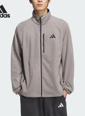 Adidas/阿迪达斯正品FLEECE JACKET男女立领宽松外套KF5238