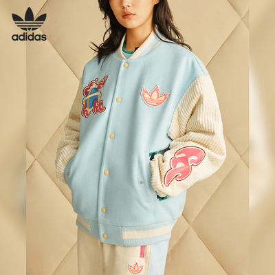 阿迪达斯三叶草男女运动棒球棉服
