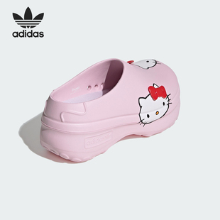 Adidas/阿迪达斯正品Hello Kitty女士凯蒂猫包头拖鞋IG4446