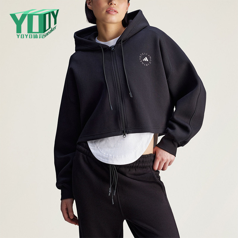 Adidas/阿迪达斯正品SMC新款女黑色宽松经典亲肤夹克外套JD8107