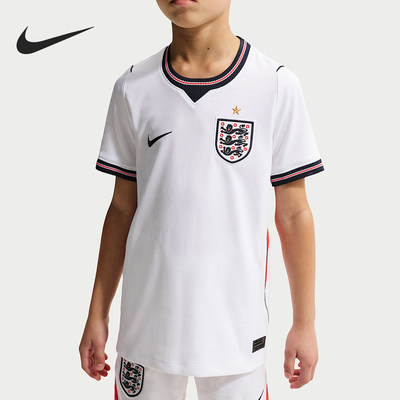 Nike/耐克正品2026夏季大童运动训练透气足球T恤IB5111-100
